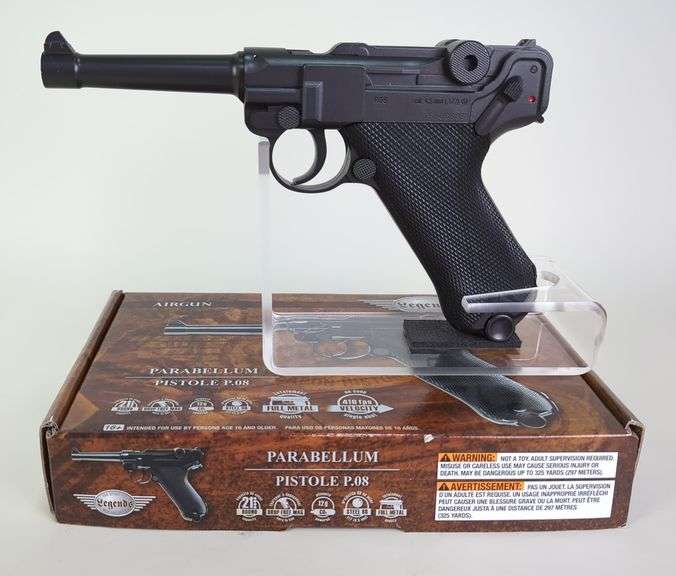 Legends Parabellum P.08 .177 Cal BB CO2 Airgun SN# 15J06635, Paperwork, In Box image