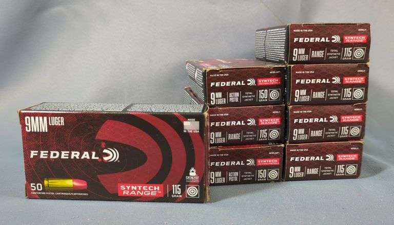 Federal 9mm Ammo, Approx 400 Rounds, Local Pickup Only image