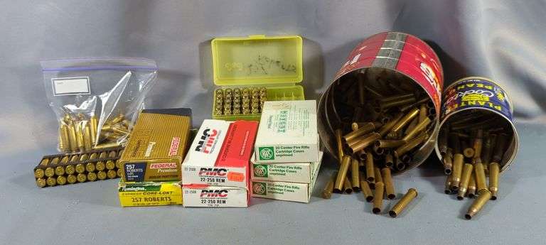 Assorted Empty Brass, Various Calibers, Uncounted, See Description For Details image