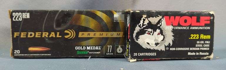 Wolf And Federal .223 REM Ammo, Approx 40 Rounds, Local Pickup Only image