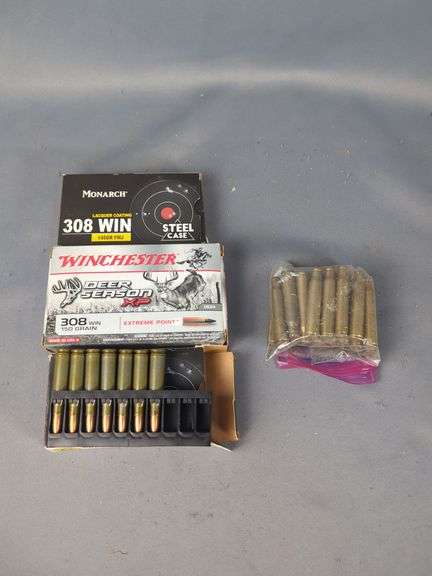 Monarch And Winchester 308 Ammo And Blanks, Approx 60 Rounds And 24 Blanks, Local Pickup Only image