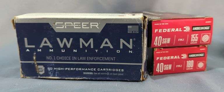 Speer And Federal 40S&W Ammo, Approx 150 Rounds, Local Pickup Only image