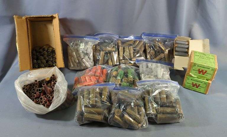 Empty And Primed Shotgun Hulls, Some Are Brass, Various Brands And Calibers, Uncounted, Local Pickup Only image