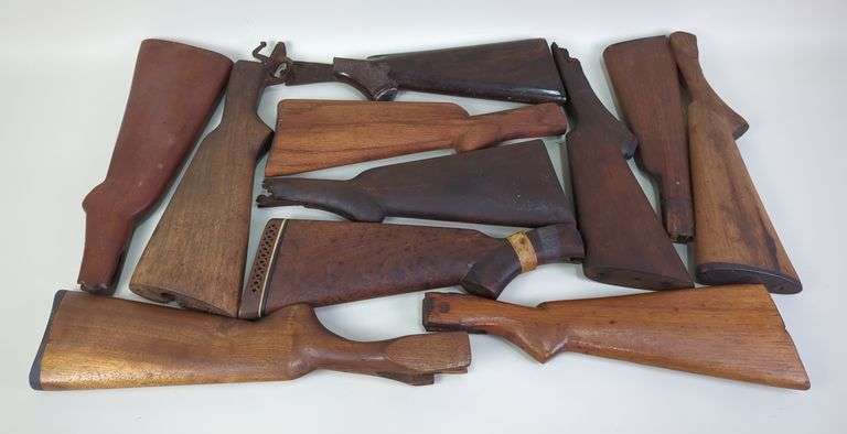 Wood Buttstocks, Qty 10, Various Styles And Sizes image