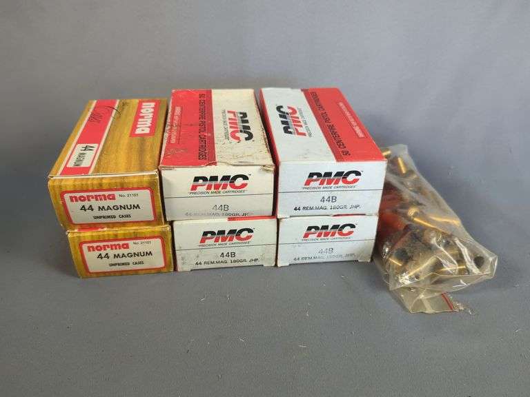 Norma And PMC .44 Mag Empty Brass, Approx Qty 263 (50 Are New) image
