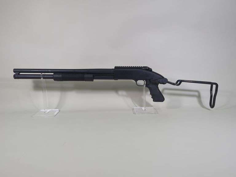Mossberg 500A 12 ga Pump Action Shotgun SN# R173256, Overfold Stock image