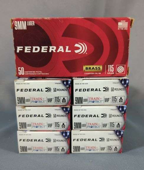 Federal 9mm Ammo, Approx 350 Rounds, Local Pickup Only image