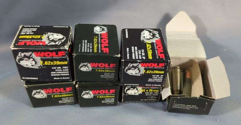 Wolf 7.62x39mm Ammo, Approx 130 Rounds, Local Pickup Only image