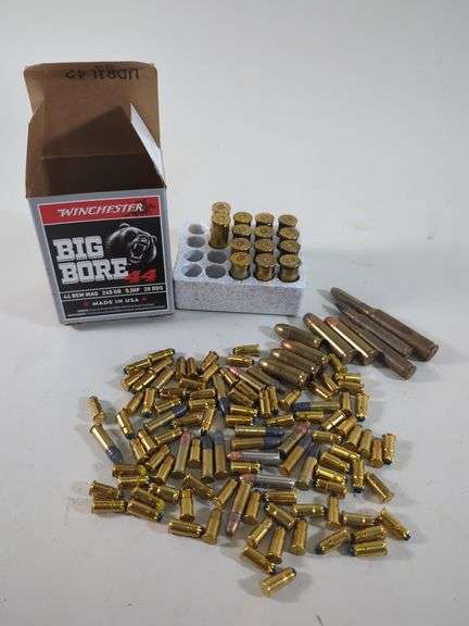 Mixed Ammo, Includes 22lr, 22 Blanks, Big Bore 44 Rounds And Spent Brass, 38spl And More, Local Pickup Only image