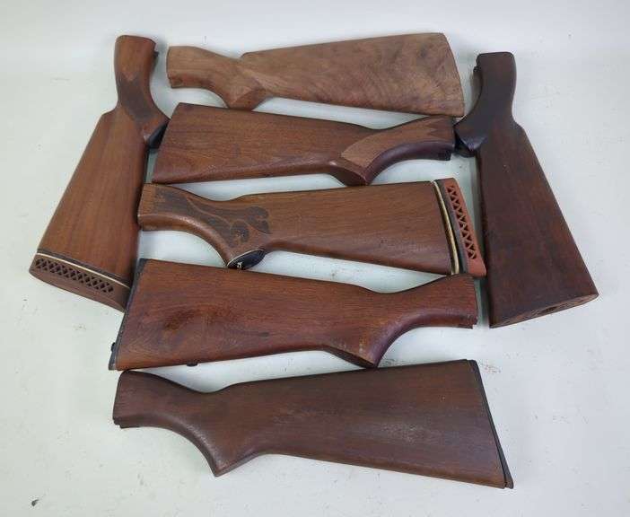Wood Buttstocks, Qty 7, Various Styles And Sizes image