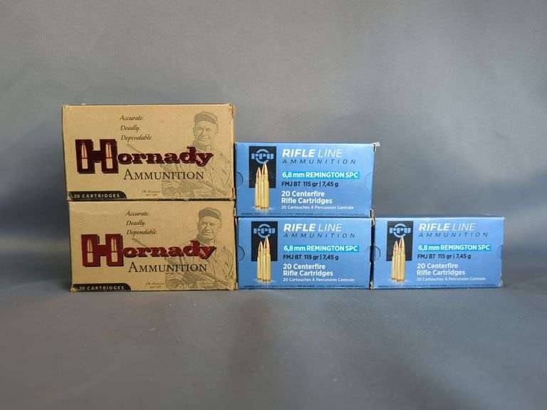 Hornady And Rife Line 6.8 SPC Ammo, Approx Qty 100, Local Pickup Only image