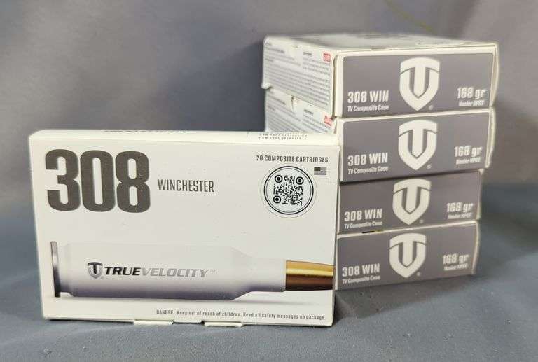 True Velocity 308 Win Ammo, Approx 100 Rounds, Local Pickup Only image