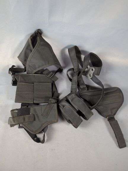 Bianchi Shoulder Holster Size 5 With Duel Mag Pouch, And Ace Shoulder Holster With Duel Mag Pouch image