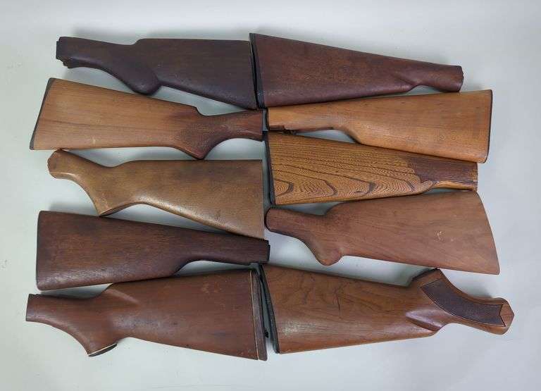Wood Buttstocks, Qty 10, Various Styles And Size image