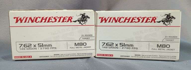 Winchester 7.62x51mm Ammo, Approx 40 Rounds, Local Pickup Only image