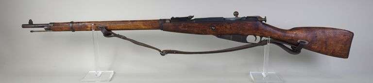 Russia/ CAI M91/30 6.2 x 54R Bolt Action Rifle SN# KHYE4531, Marked 1939r, Canvas Sling image