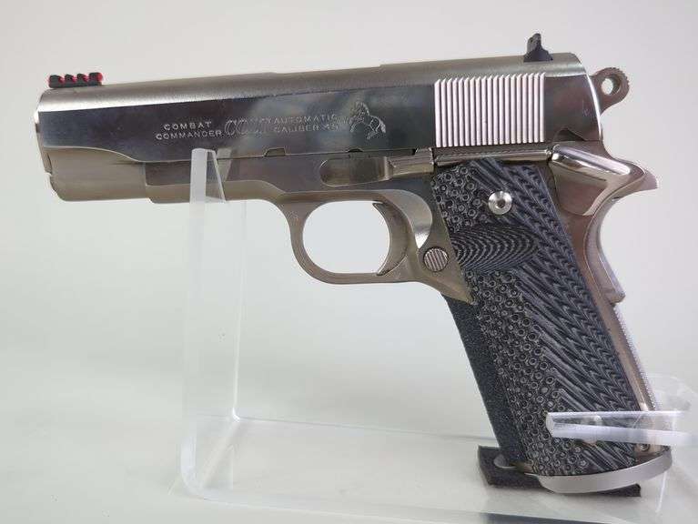 Colt Combat Commander .45 Auto  Pistol SN# 80BS10757, Fiber Optic Front Sight image