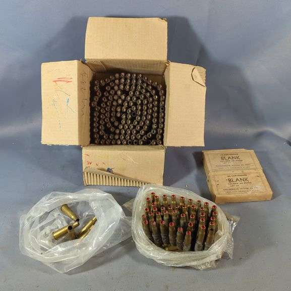 Blank Rds And Empty Brass, Approx 225 Rds, Unknown Caliber image