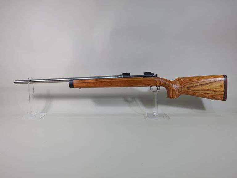 Savage 12 22-250 Cal Rifle SN# F844054, New EABCO Barrel And Timney Trigger, Nutmeg Laminate image