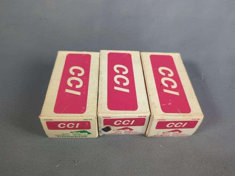 CCI Small Pistol Primers No. 500, Approx Qty 600, And CCI Small Pistol Magnum Primers No. 550, Approx Qty 1600, Local Pickup Only image