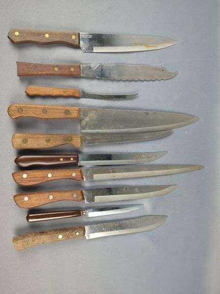 Fixed Blade Knives, Various Types And Sizes, Qty 10 image