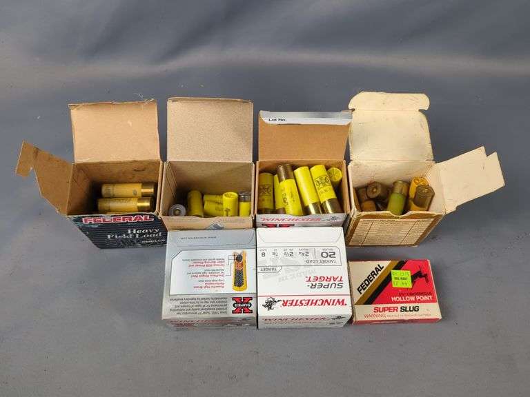 20ga Shotgun Ammo, Mixed Brands And Loads, Approx 100 Total Shells, Local Pickup Only image