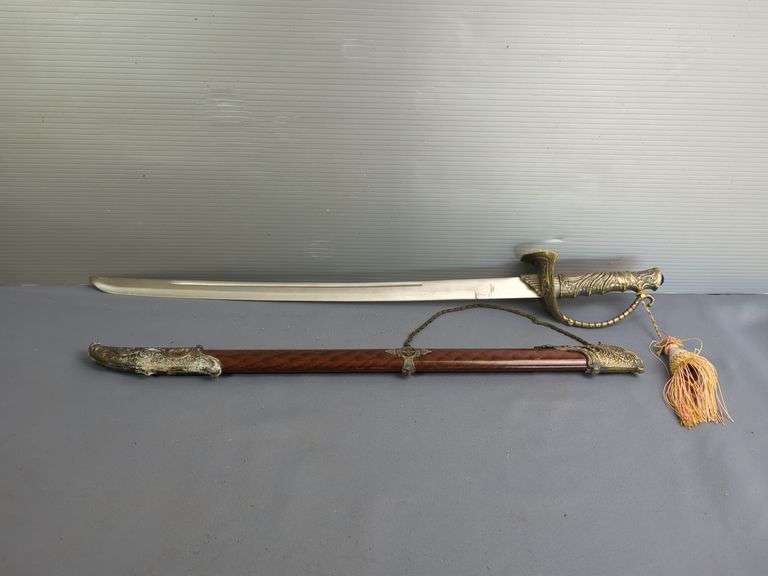 Stainless Steel Cutlass, In Protective Sheath, 20" Blade image