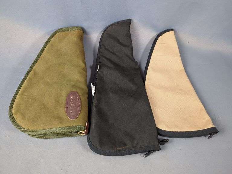 Handgun Soft Cases, Includes Boyt (Padded), Bagmaster Size 8, And Unmarked image