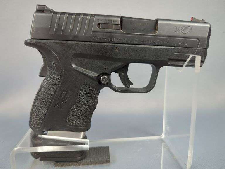 Croatia/ SI / Springfield Armory USA XDs 3.3 Mod2 .45 ACP Pistol SN# BY320632, Fiber Optic Front Sight image