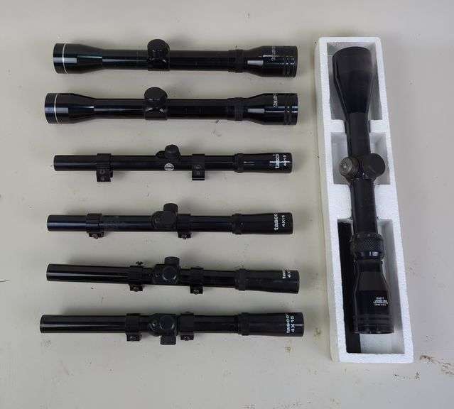 Tasco Scope Collection, Includes 3-9x40, 4x32, Qty2, 4x15, Qty 4 image