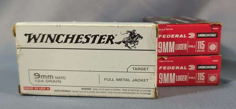 Winchester And Hornady 9mm Ammo, Approx 150 Rounds, Local Pickup Only image
