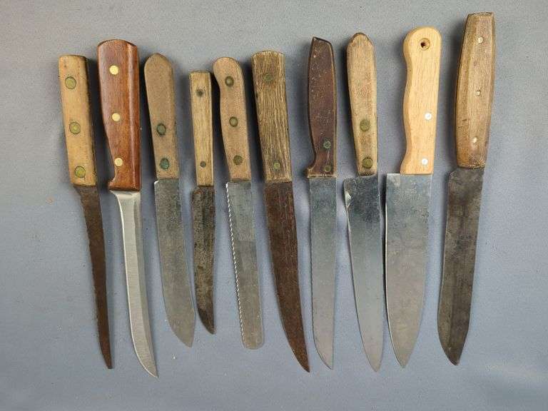 Fixed Blade Knives, Various Types And Sizes, Qty 10 image