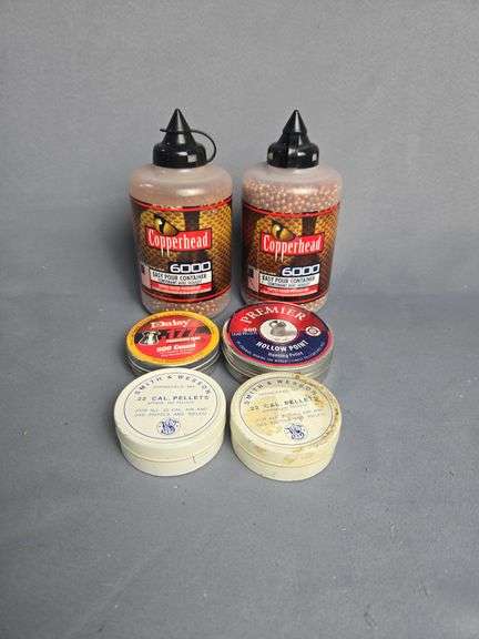 Pellet And BB Assortment, Brands Include Copperhead, Smith & Wesson, Daisy, And Crosman image