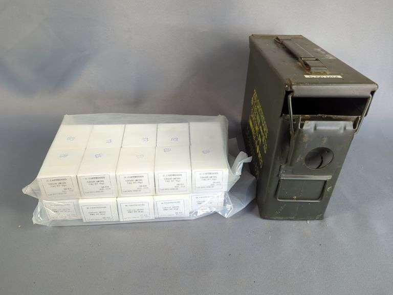 5.56x45 Ammo, Approx 400 Rds, In Metal Ammo Can, 7" X 4" X 11", Local Pickup Only image