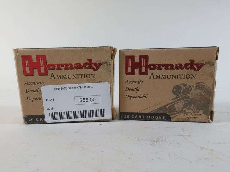 Hornady 50AE Ammo, Approx 40 Rounds, Local Pickup Only image
