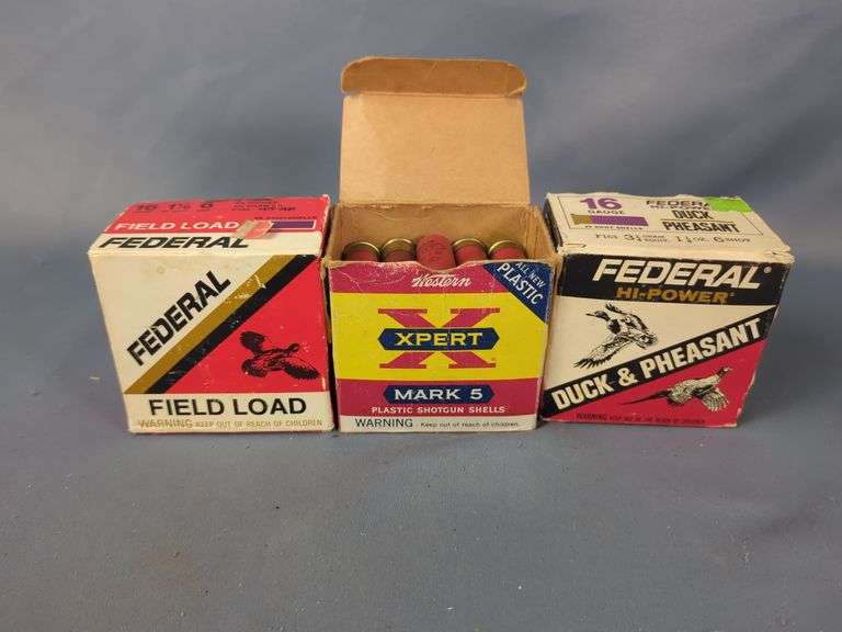 16ga Shotgun Ammo, Federal And Western, Approx 70 Shells, Local Pickup Only image