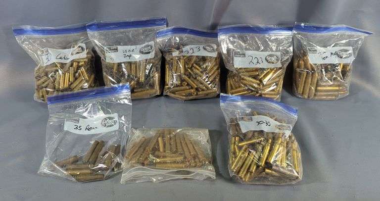 Empty Brass Assortment, Various Calibers, Uncounted, See Description For Details image