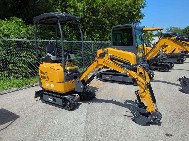 2025 CFG QK18R Mini Excavator, Unused - Mayo Auction & Realty
