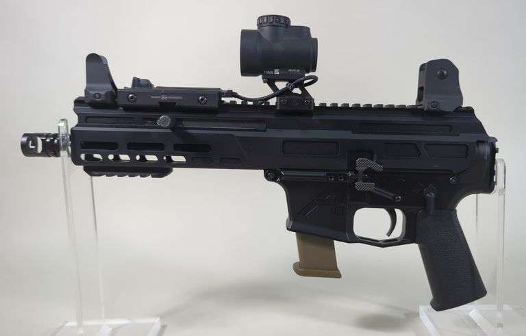 Aero Precision EPC-9 9mm Pistol SN# SF-064489, Trijicon MRO Red Dot Sight, Daniel Defense Sights, Streamlight ProTac Flashlight With Remote Finger Control, Matador Arms MAT-9 Upper image