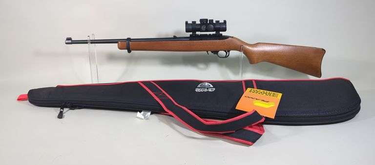 Ruger 10/22 .22 LR Rifle SN# 0010-85430, Center Point Red/Green Dot Sight, No Mag, In Soft Case image