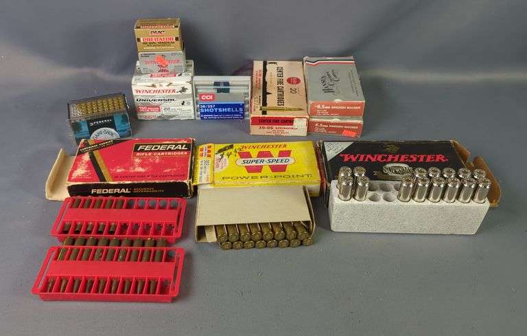 Ammo And Empty Brass Assortment, See Description For Brands and Calibers, Local Pickup Only image