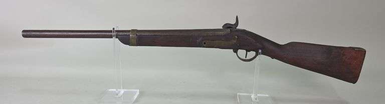 Black Powder Rifle SN# 6954, Lock Marked S. G. Suhl, Barrel Dated 1835, Unknown Cal, image
