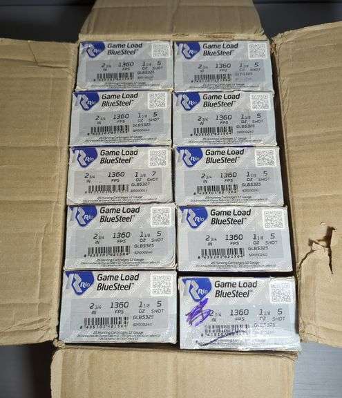 Rio Game Load Blue Steel 12 ga Ammo, Approx 250 Rds, Local Pickup Only image