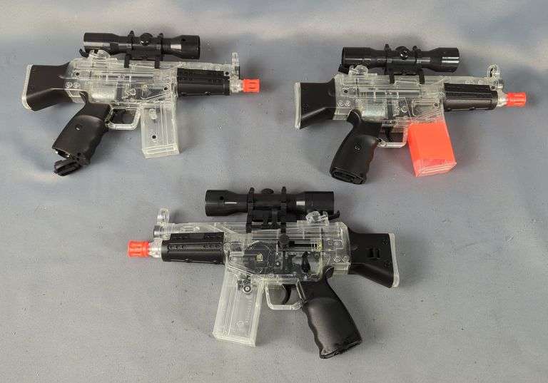 Crosman 6mm BB Guns Model M74DP, Qty 3, One has Damaged Battery Latch image