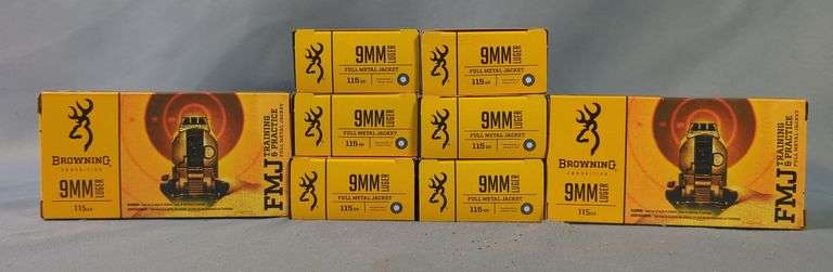 Browning 9mm Luger Ammo, Approx 400 Rds, Local Pickup Only image