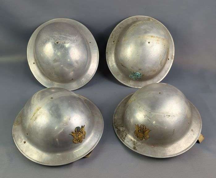 World War 1 Doughboy Brodie Parade Helmets, Qty 4 image