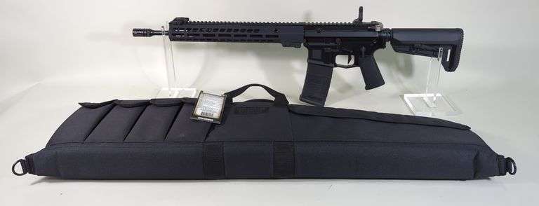 Aero Precision Thunder Ranch TR15 5.56 Nato Rifle SN# TR06590, Flip Up Sights, Adjustable Stock, In Soft Case image