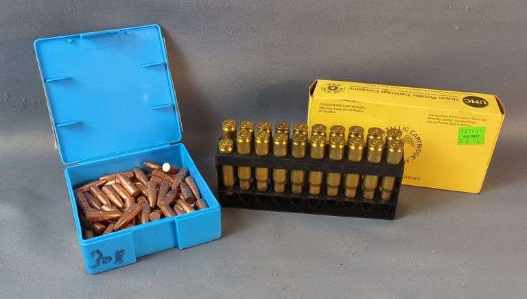 Midway .308 Bullets, Approx 73, And UMC .308 Win Empty Brass, Approx 20 image