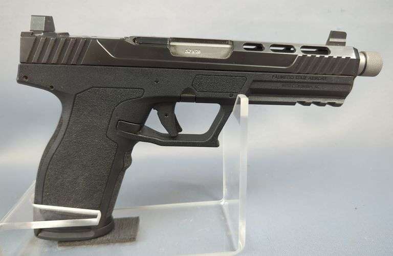 Palmetto State Armory 5.7 Rock 5.7x28mm Pistol SN# RC008682, 1/2x28 Threaded Stainless Fluted Barrel, Optics Cut, Suppressor Height Iron Sights, Optic Mounting Plate Options Included image