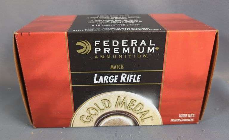 Federal Premium Large Rifle Match Primers No. GM210M, Approx Qty 1000, Local Pickup Only image